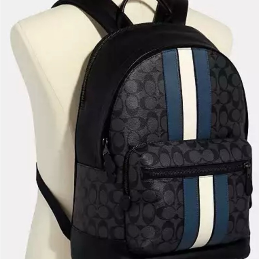 Coach Black and Blue Backpack